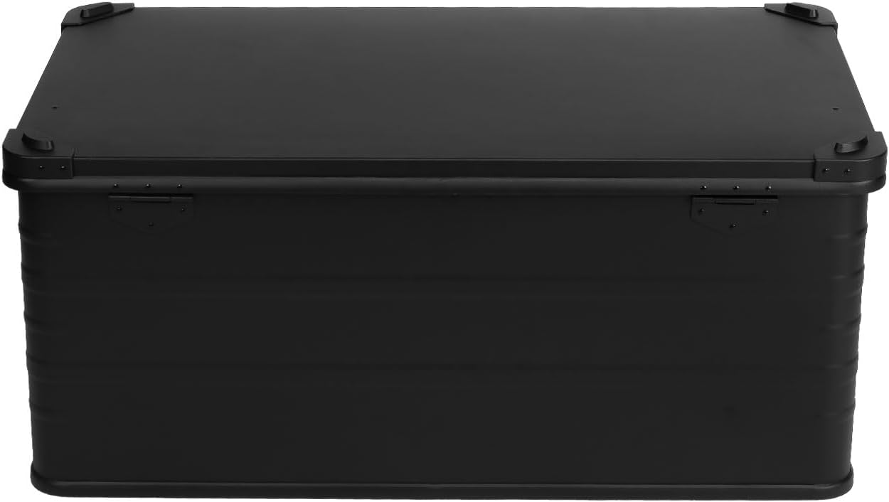 Abschliessbare Lagerbox E141B mit Stapelecken, 141 Liter BLACK