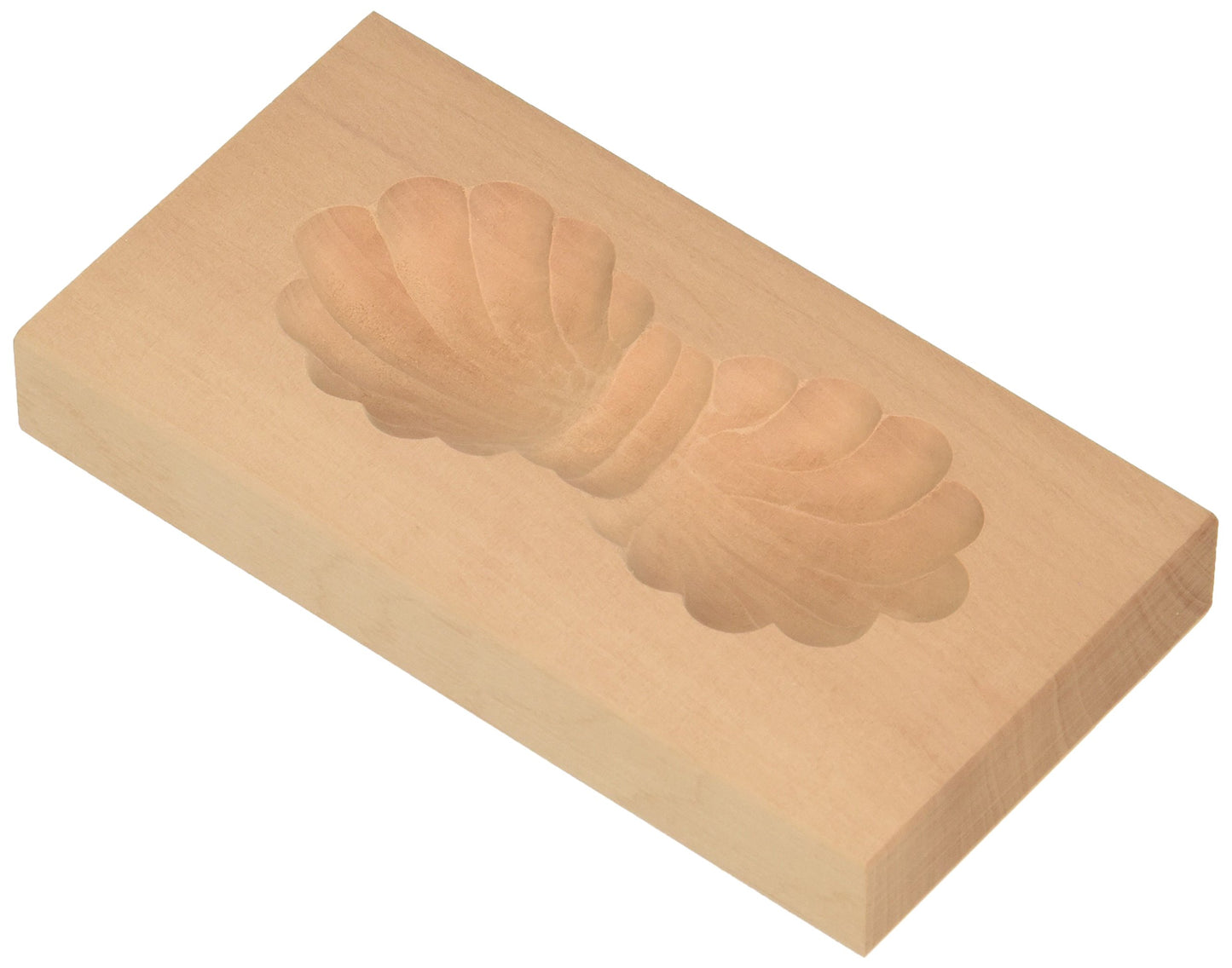 Spekulatiusmodel Doppelmuschel Backform Holz