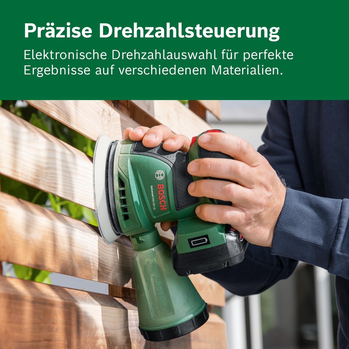 Exzenterschleife UniversalOrbit 18V-20 1x2,0Ah, 1x 2.0 Ah Akku | Set