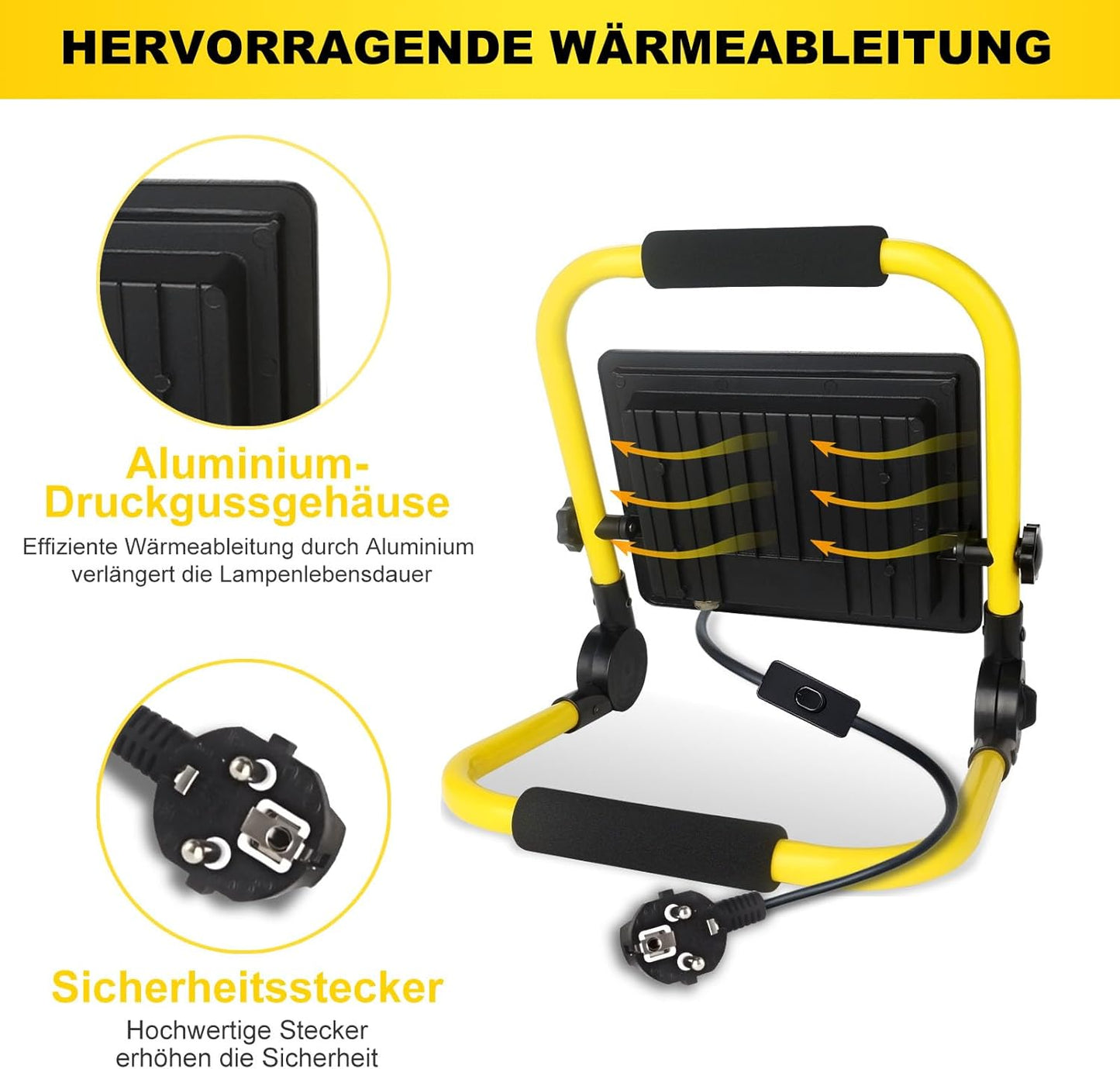 Tragbarer LED-Baustrahler, 30w