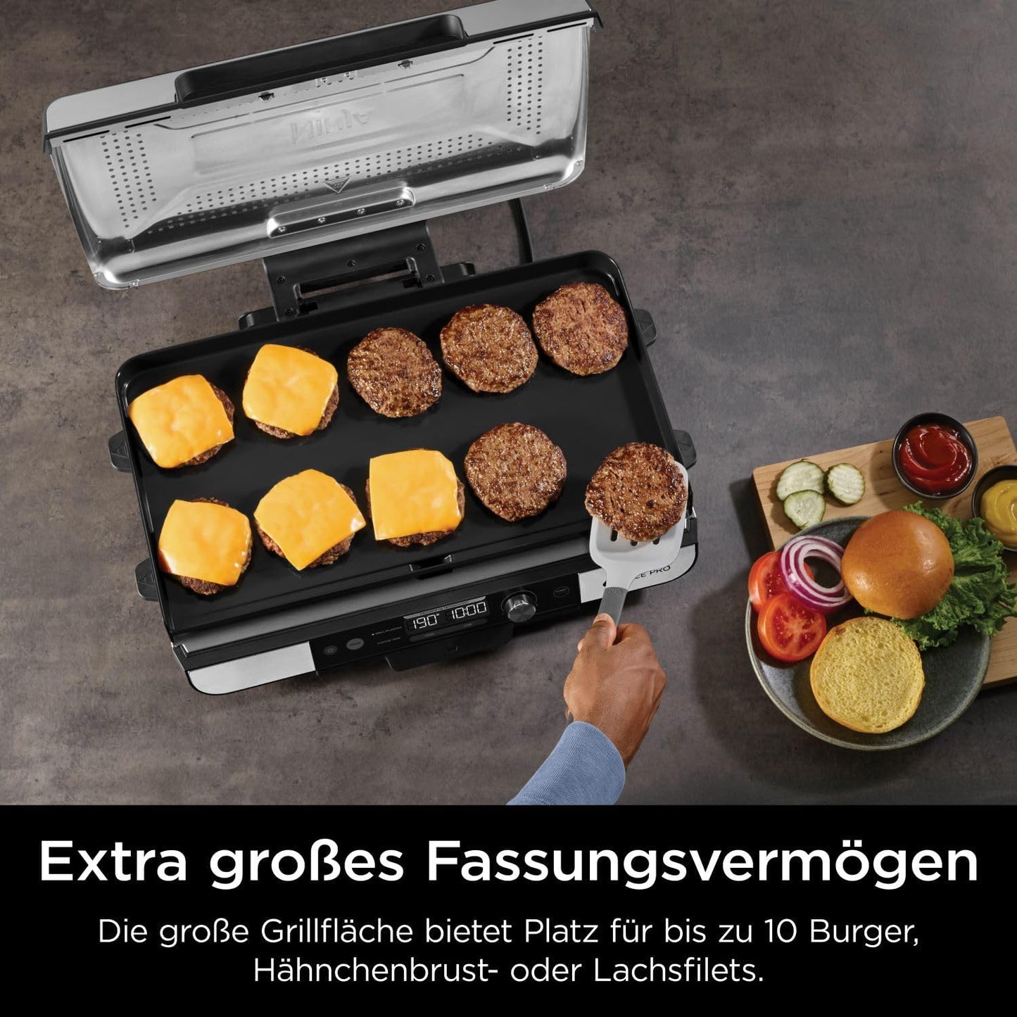 Plancha mit Antihaft-Keramik, XL Grillplatte