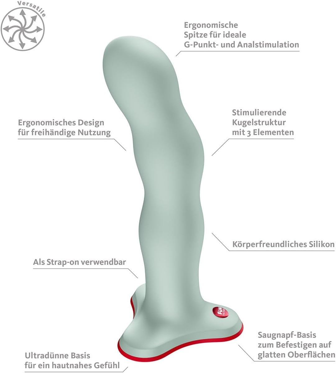 Bouncer G-Punkt & Prostata-Dildo mit Gewichten, Mint