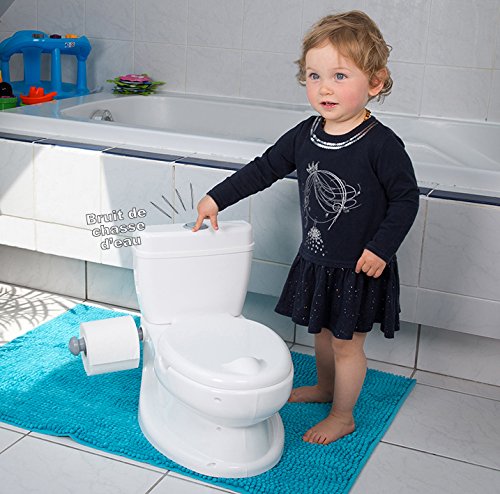Kindertoilette mit realistischem Design, Weiß