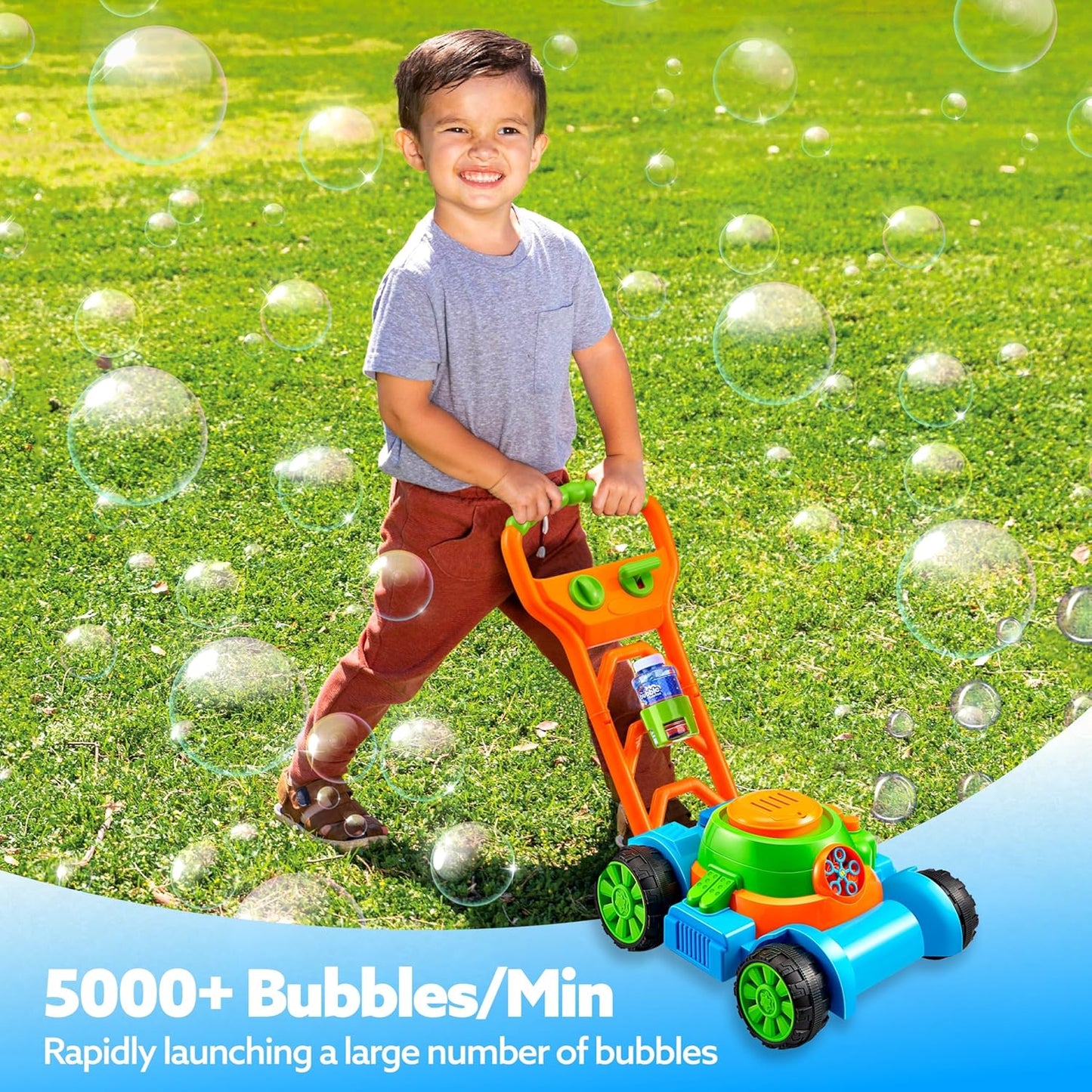 Seifenblasenmaschine für Kinder, Blau