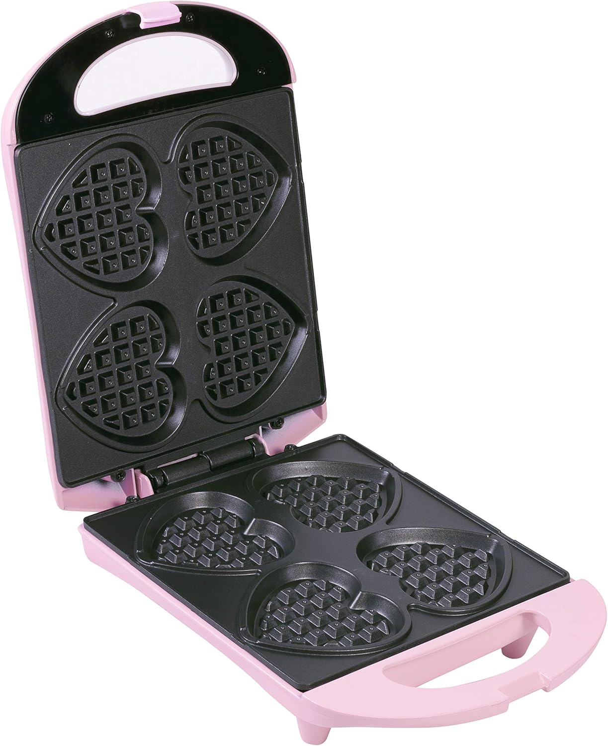 Waffeleisen für Herzwaffeln am Stiel, Rosa