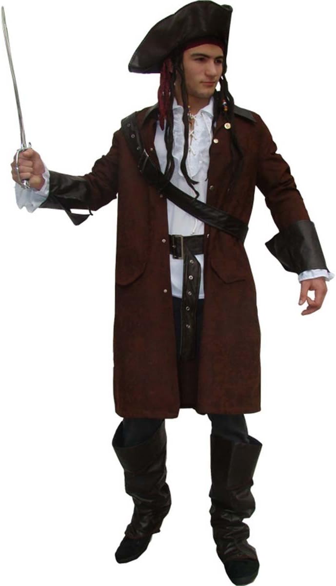 Piratenkostüm Jack mit Hut und Zubehör, M