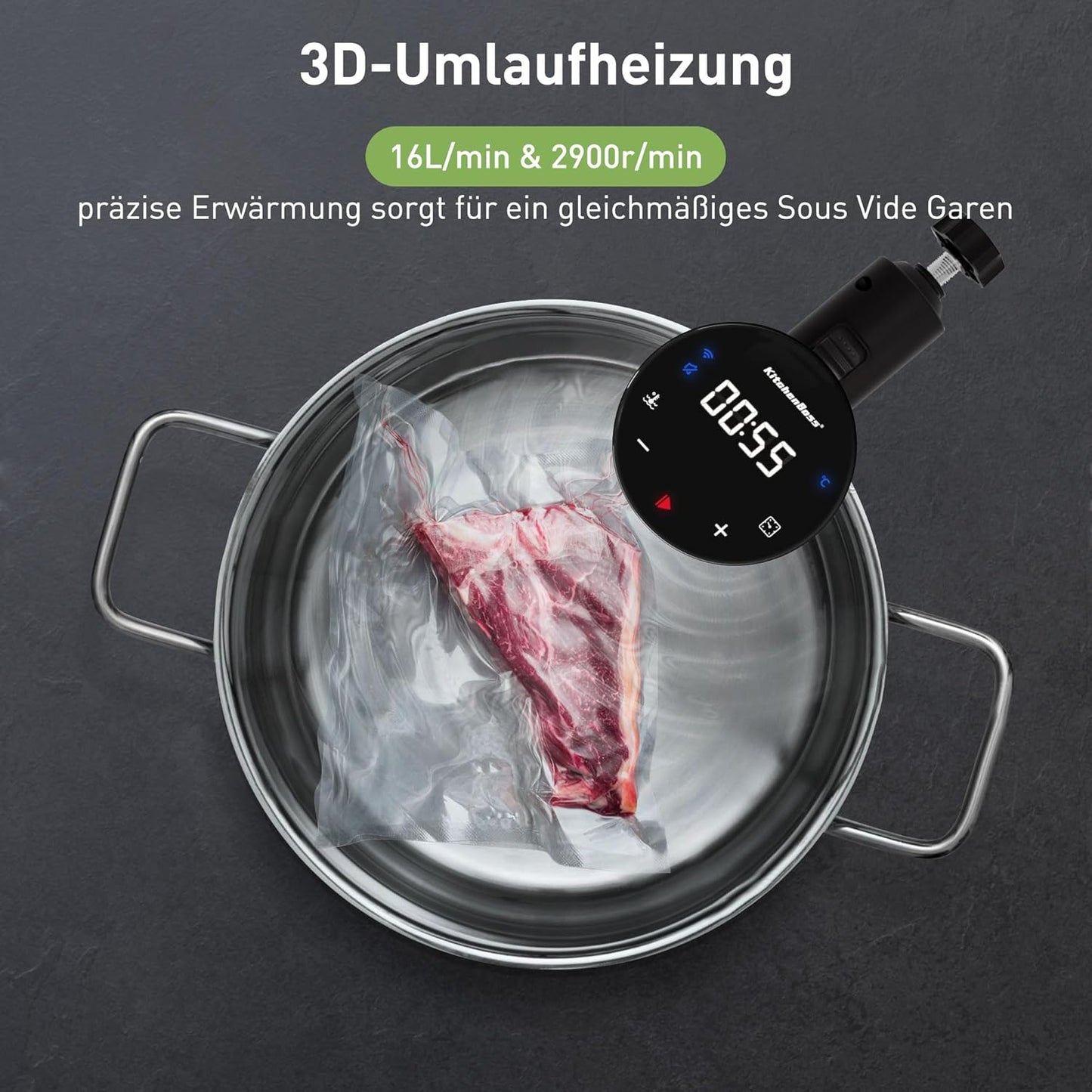 Sous Vide Stick Garer mit Wi-Fi und App-Steuerung, G310PS-SC / G310psa