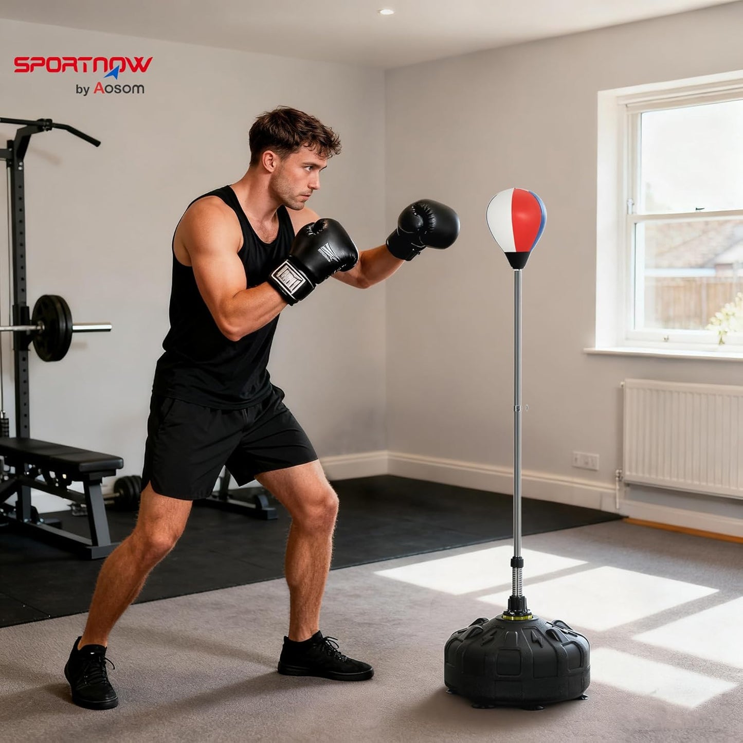 Punchingball mit befüllbarer Basis und aufpusstbarer Schlagbirne