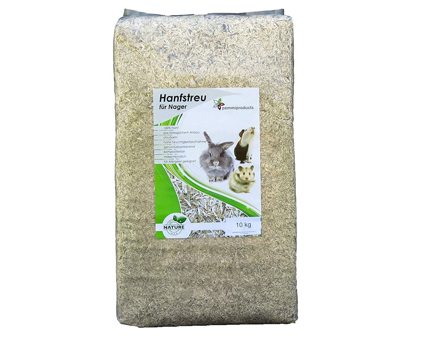 Hanfeinstreu für Kleintiere, 10 Liter