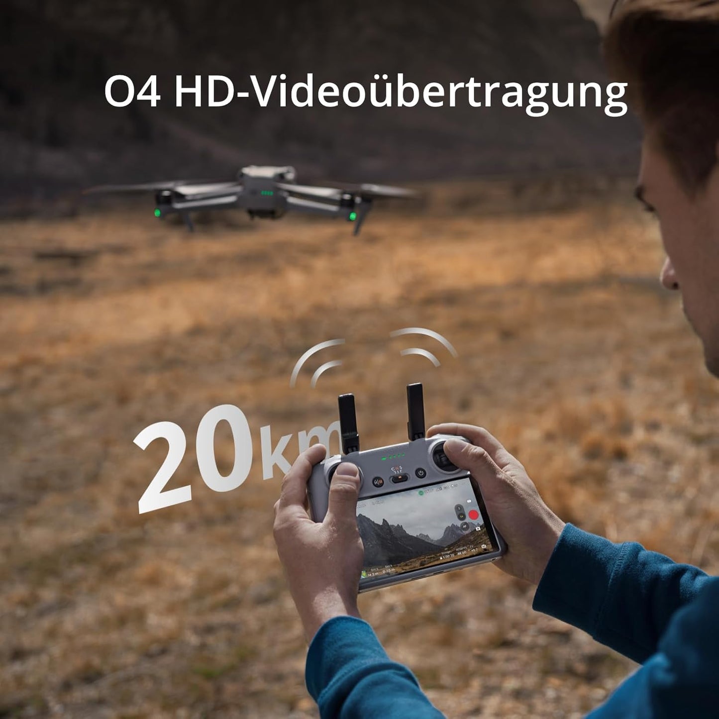 Smart-Fernsteuerung für Drohnen mit 5,5" Full-HD-Bildschirm, Standard