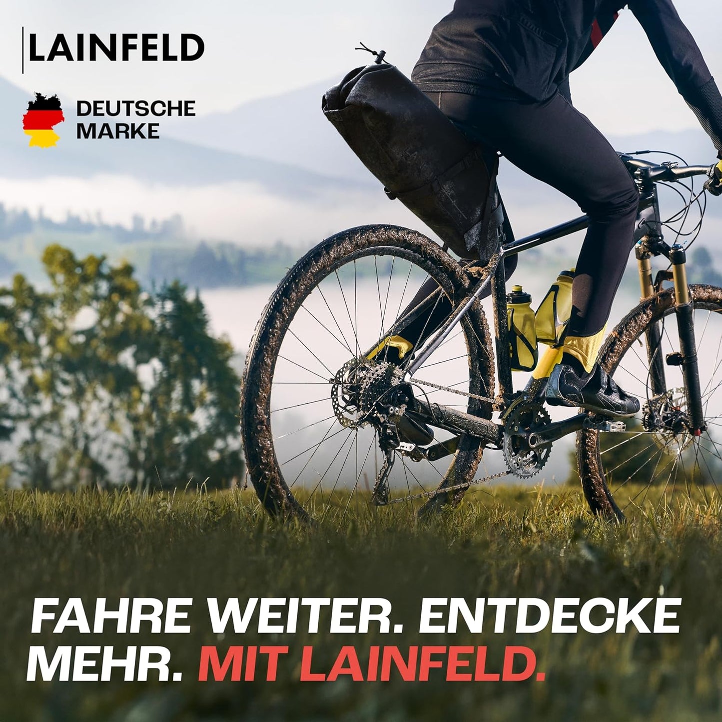Wasserdichte Satteltasche, Schwarz