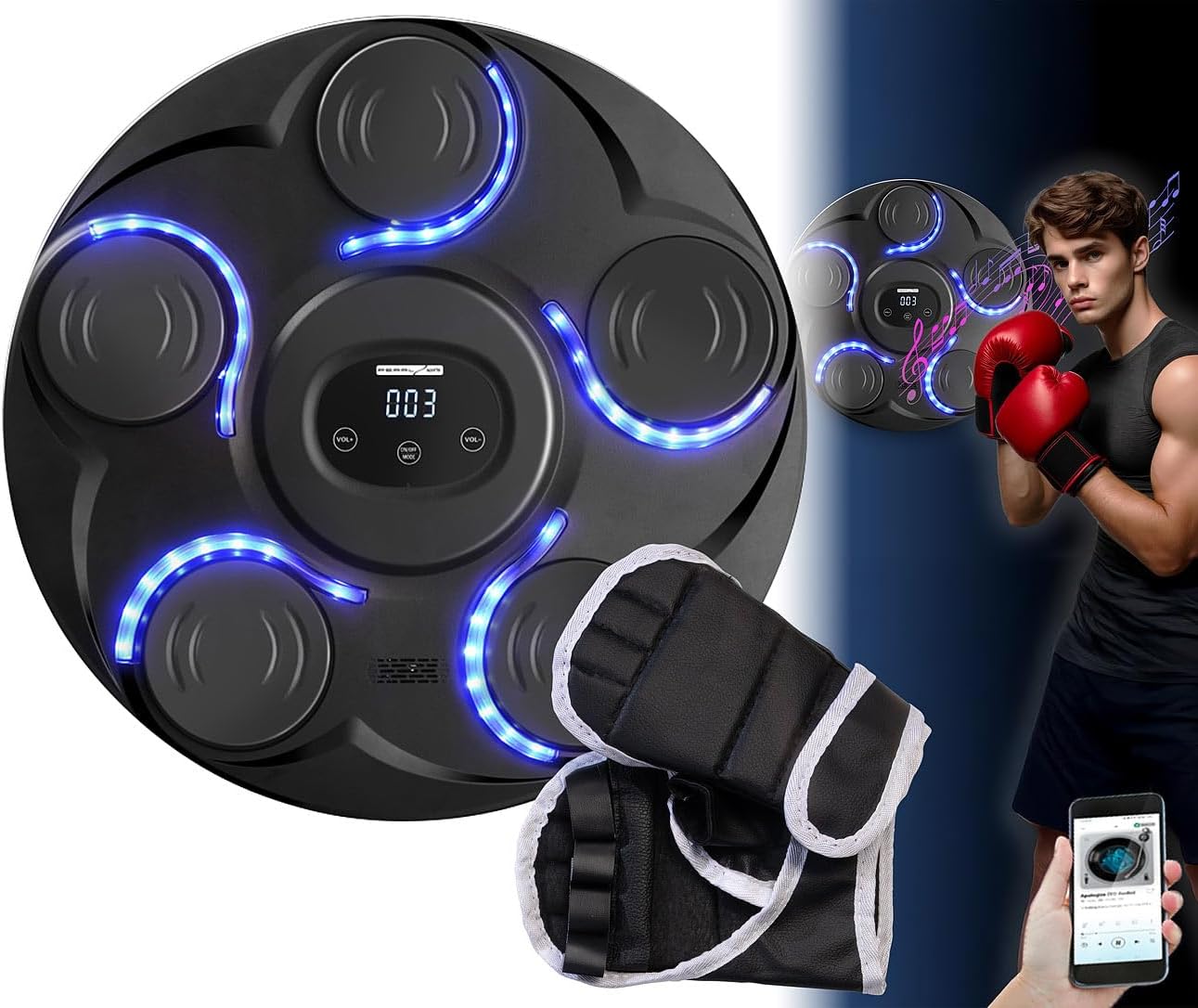 Fitness-Boxmaschine mit Zählmodus & LEDs