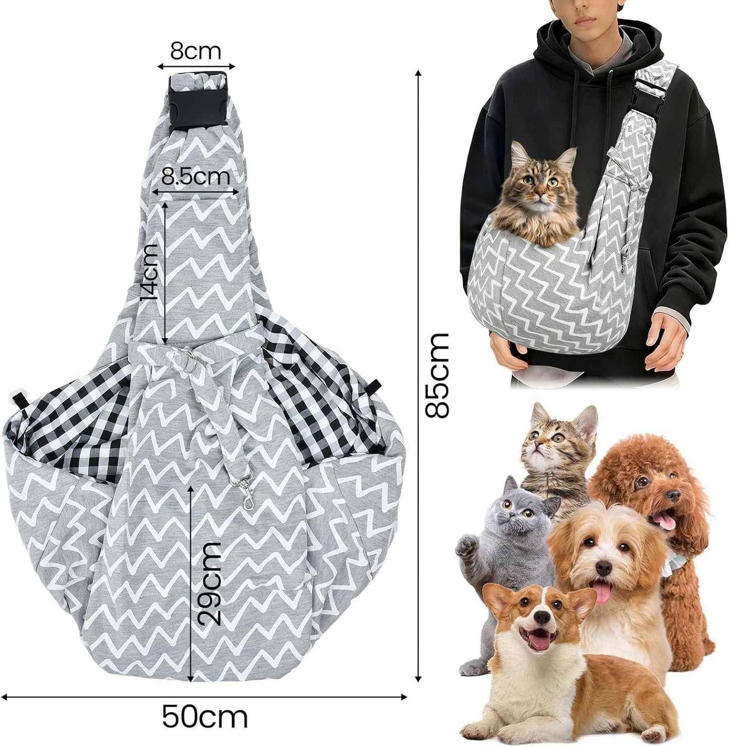 Hundetragetasche für Haustiere bis 7.5 kg
