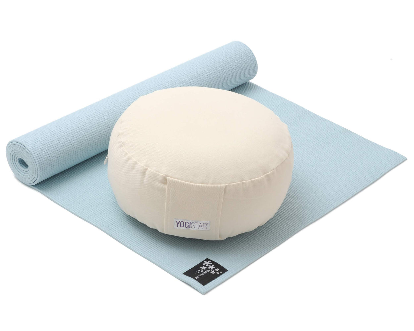 Yoga-Set Starter Edition mit Matte & Kissen, hellblau