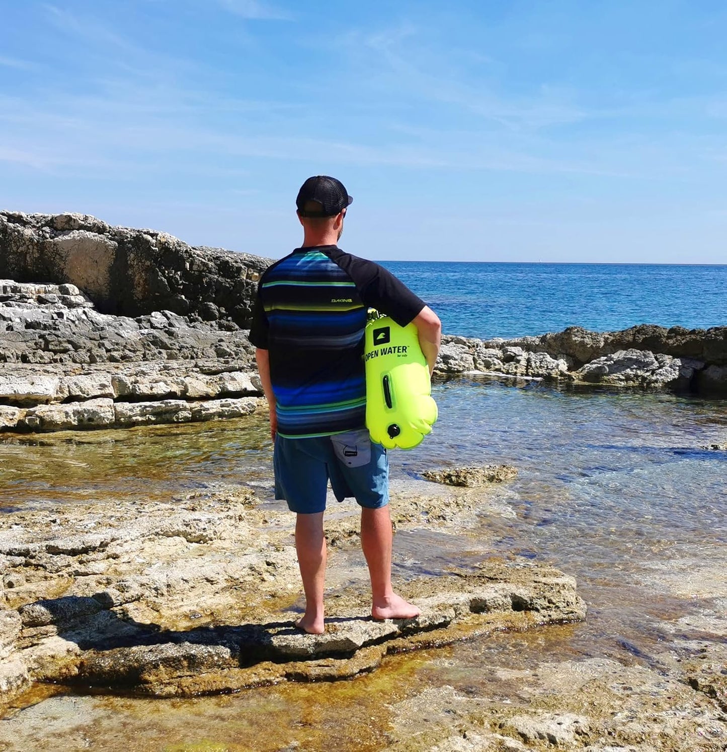 Aufblasbare Schwimmboje XL mit Stauraum, 28L