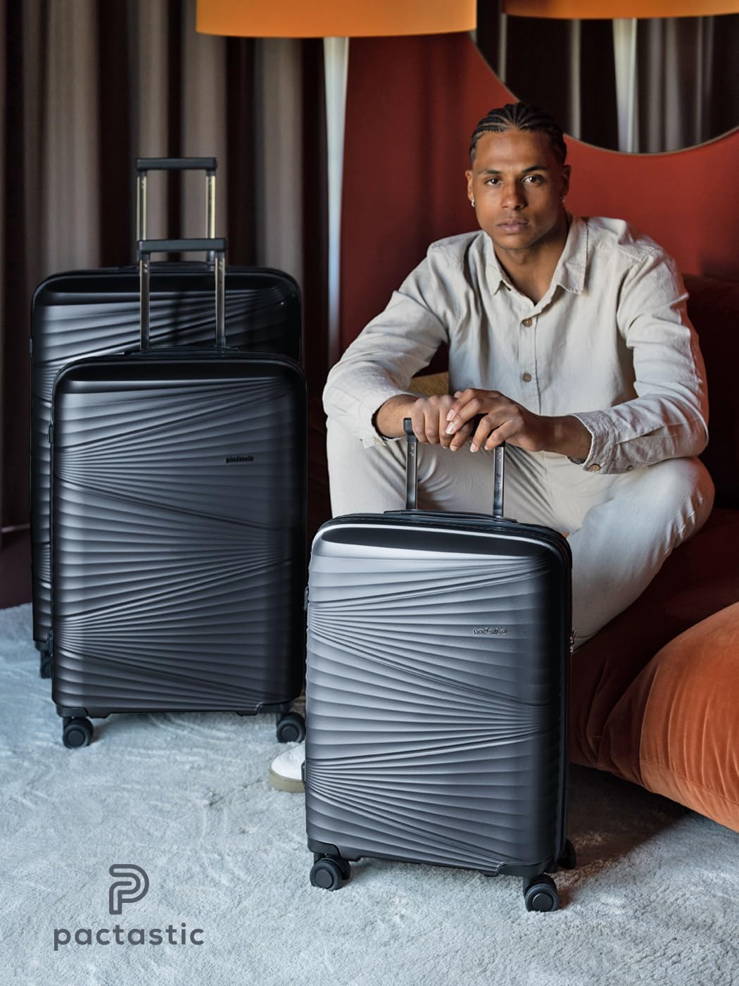 Collection 02 THE THREE SET 4 Rollen Kofferset 3-teilig, Kofferset (3-teilig) Dark-grey Metallic