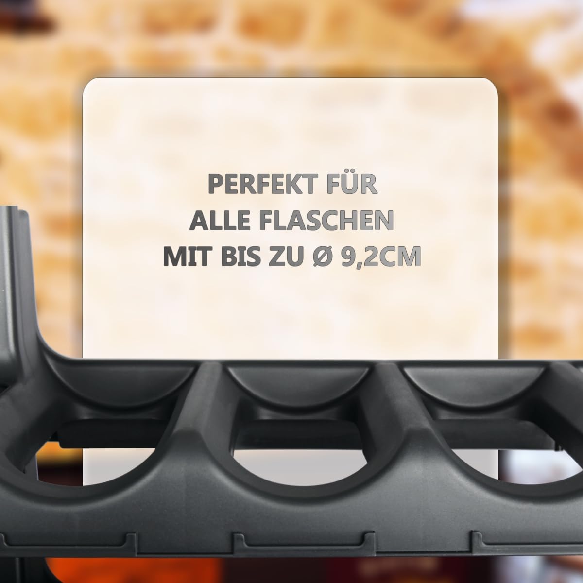 Stapelbares Weinregal für 18 Flaschen, Für 18 Flaschen
