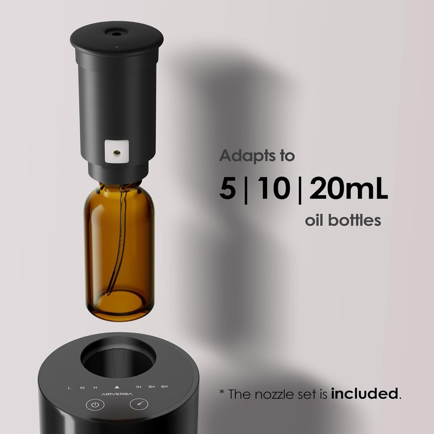 Tragbarer Wasserloser Aroma-Diffuser AN6 mit Timer, 1-schwarz