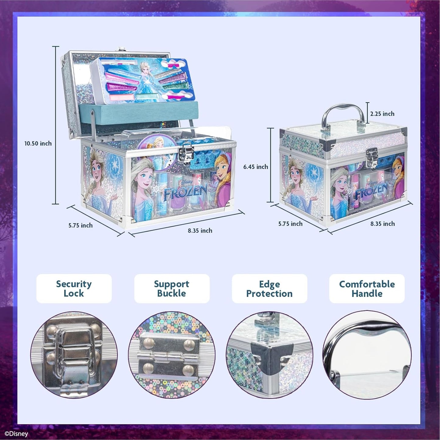 Kinderschminkset mit Lipgloss und Nagellack, Disney Frozen