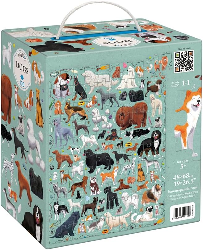 Puzzle mit Hunden für Kinder 100 Teile 5+, Puzzlove Dogs (100 pcs)