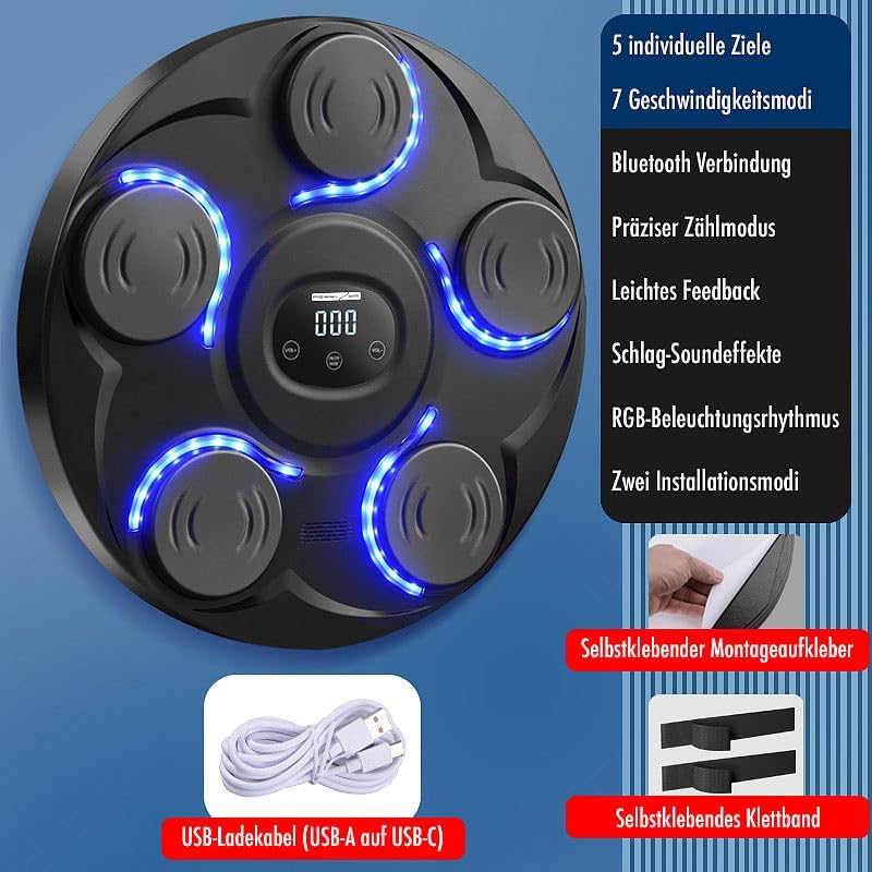 Fitness-Boxmaschine mit Zählmodus & LEDs