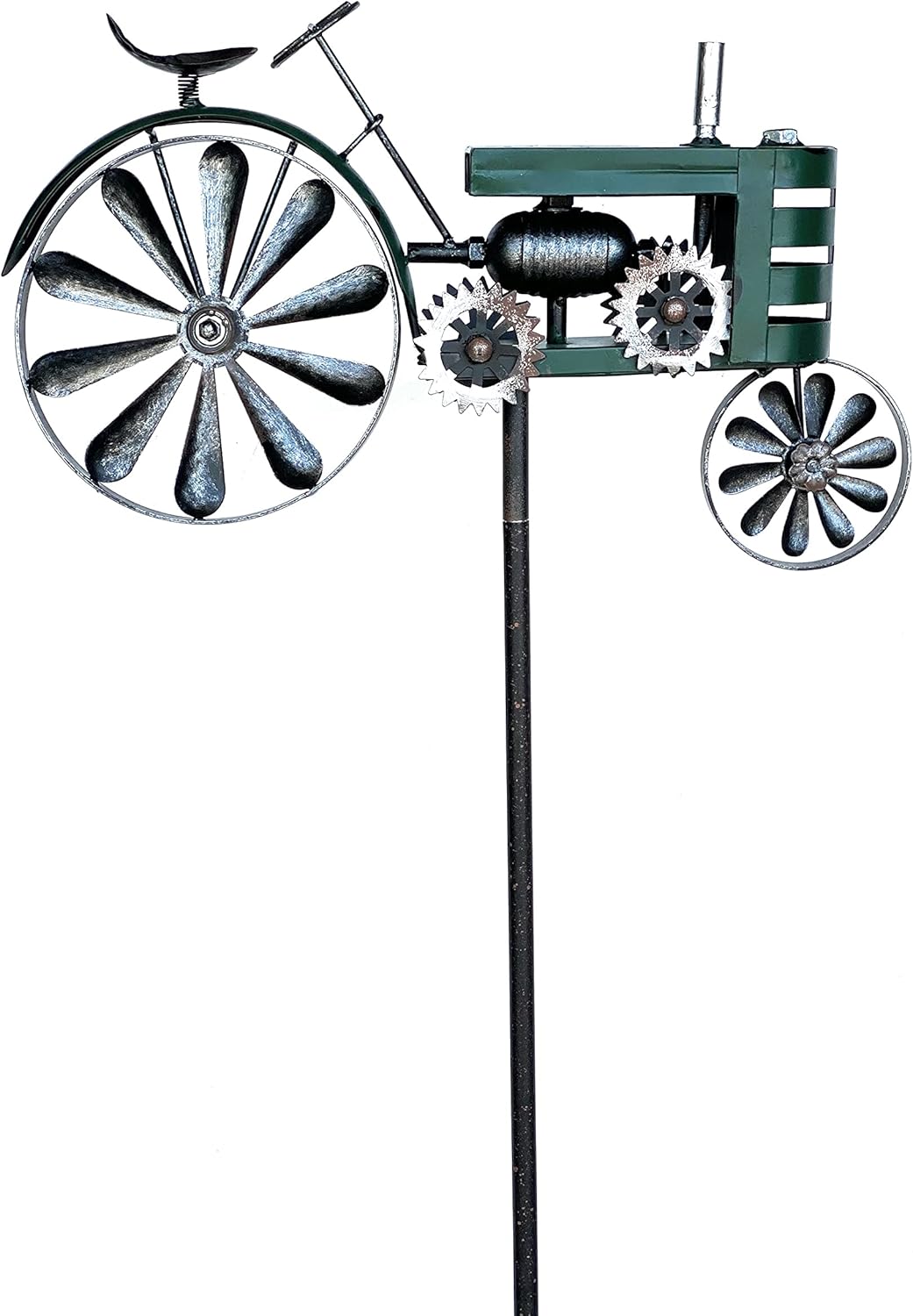 Gartenstecker Traktor XL mit Windspiel