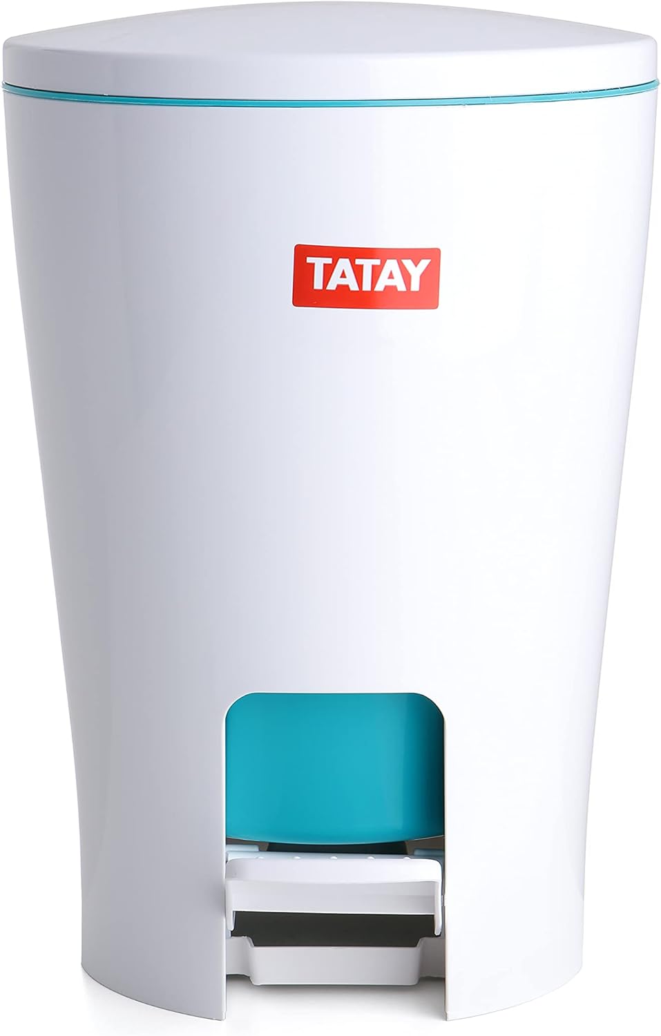 Badezimmereimer mit Pedal, Türkis 5L