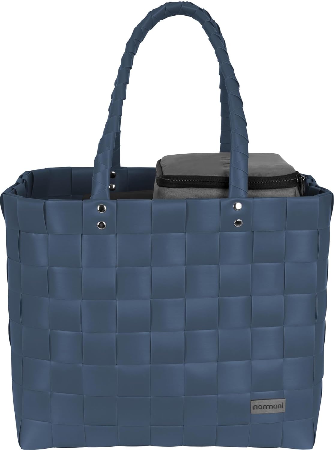 Picknicktasche mit kleiner Kühltasche, Dunkelblau kleine Kühltasche