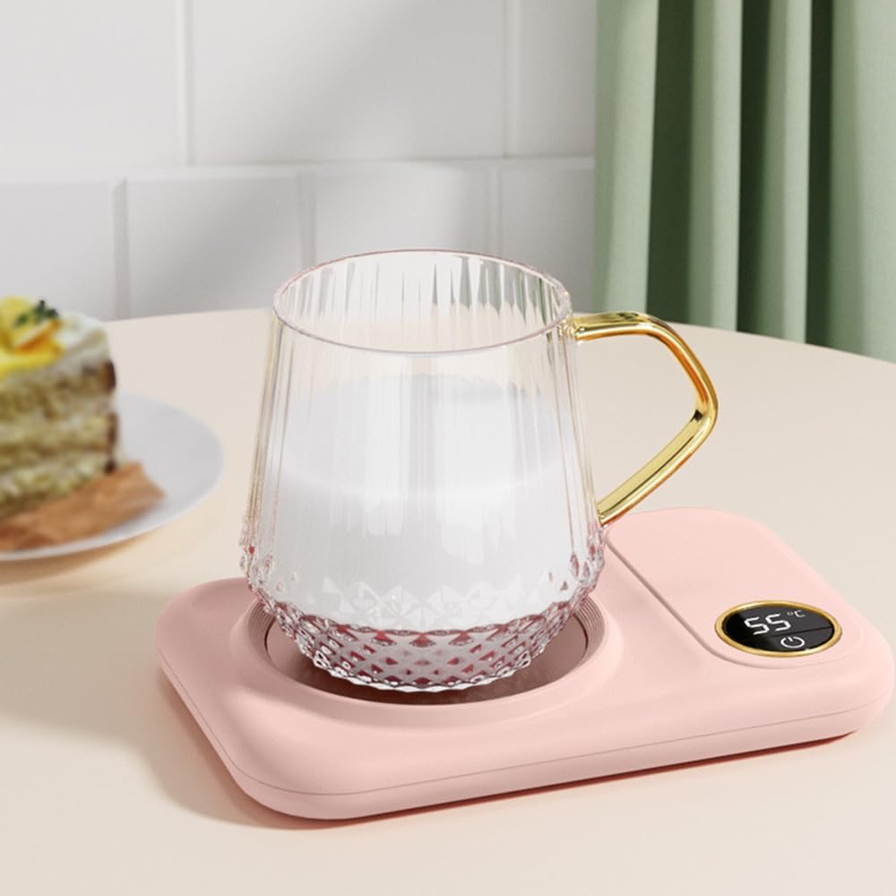 Kaffeetassenwärmer mit 3 Temperatureinstellungen, Rosa