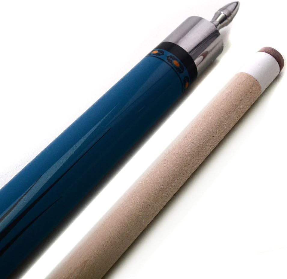 2-teiliger Maple Billiard Queue, blau 11.5mm