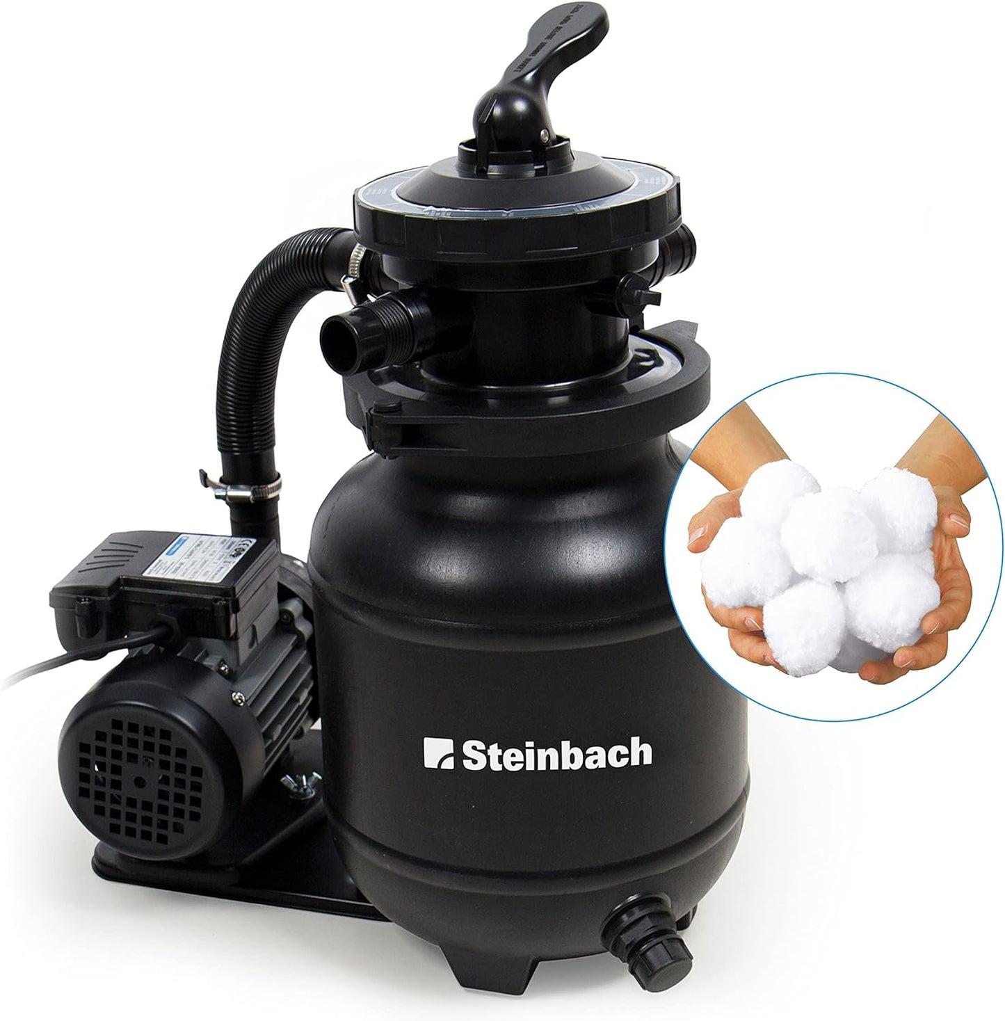 Filteranlage Active Balls+ 040386, Schwarz, bis 19.000 l Wasserinhalt, inkl. Filter Balls, Single