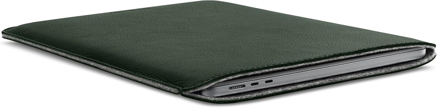 Lederhülle für MacBook Air 15 Zoll, MacBook Air 15 Grün