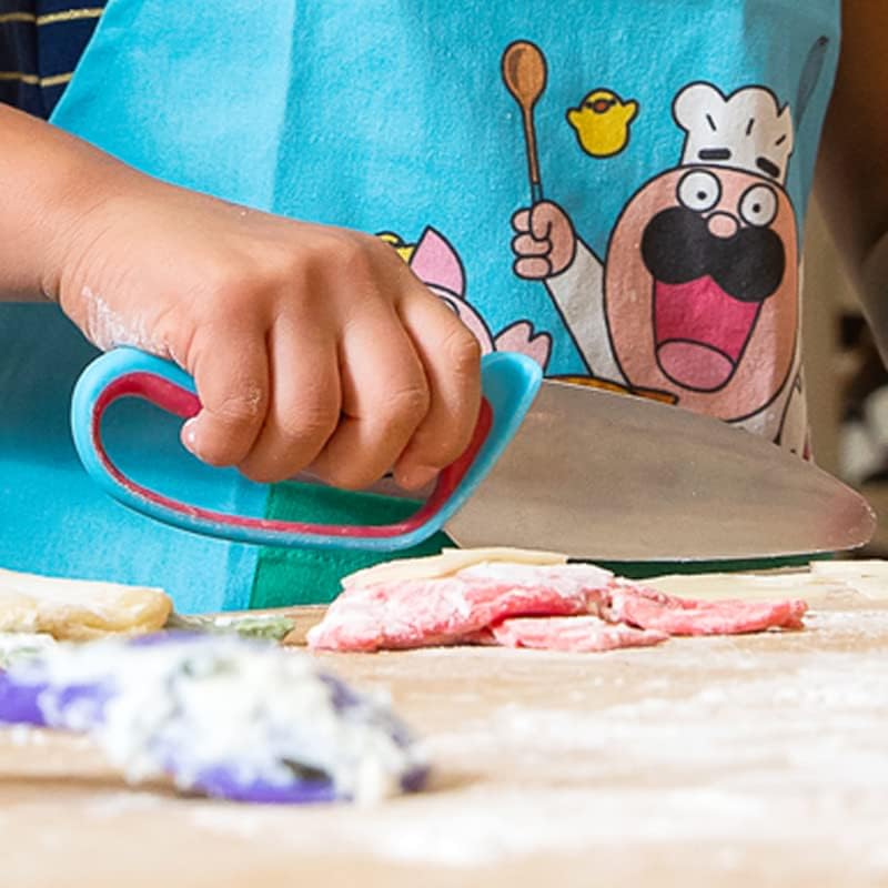 Messer für Kinder, Blau und Rot
