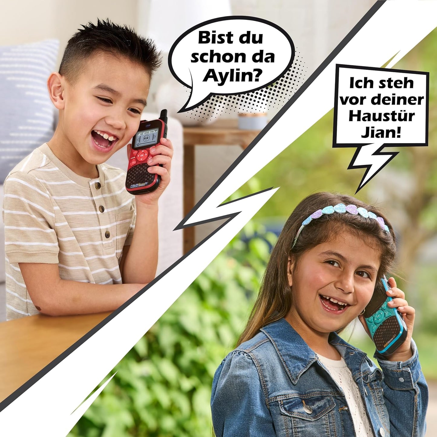 KidiTalkie Explorer 8-in-1 Walkie-Talkies für Kinder