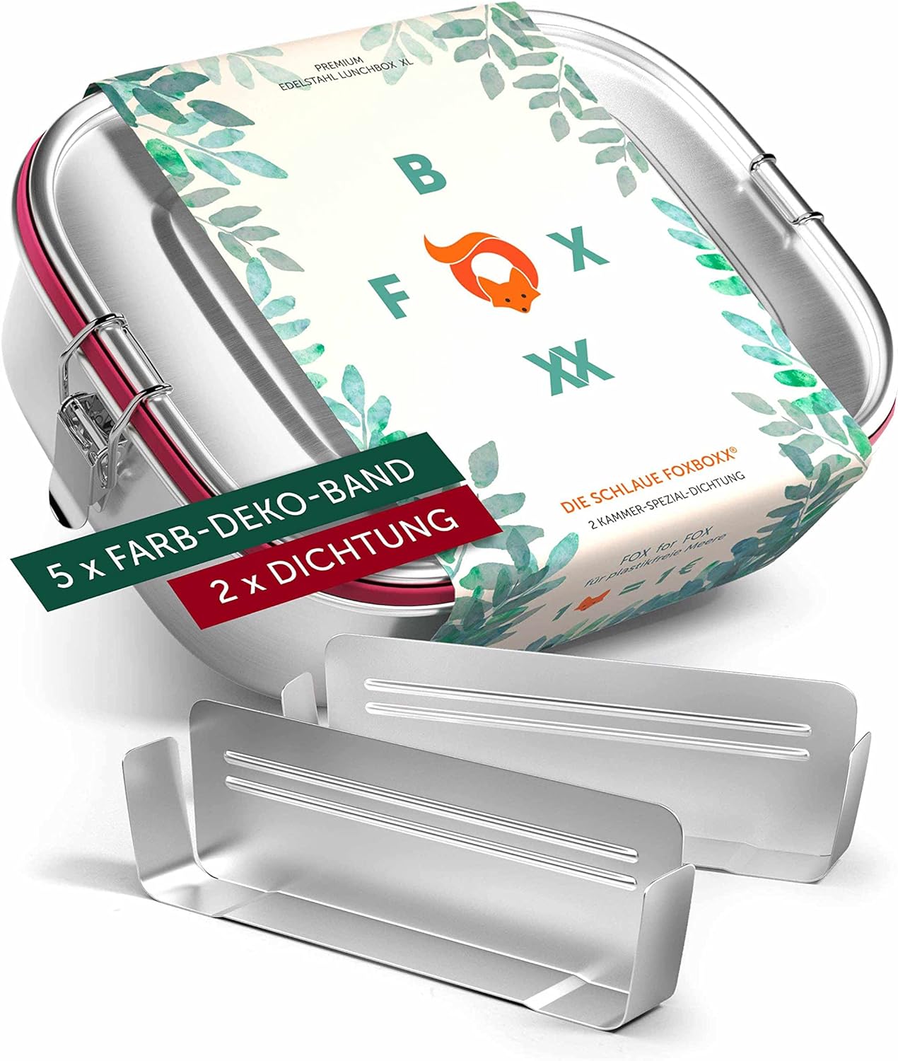 Brotdose, X-Large + 2 Trenner 1400ml