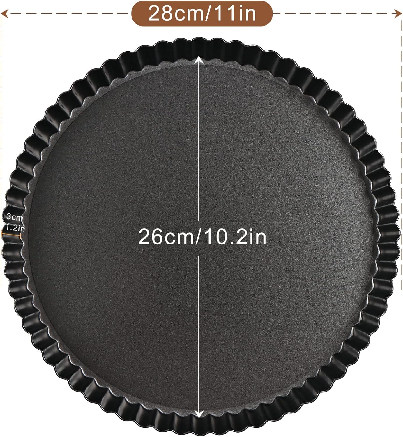 Quicheform mit Hebeboden, 28 cm