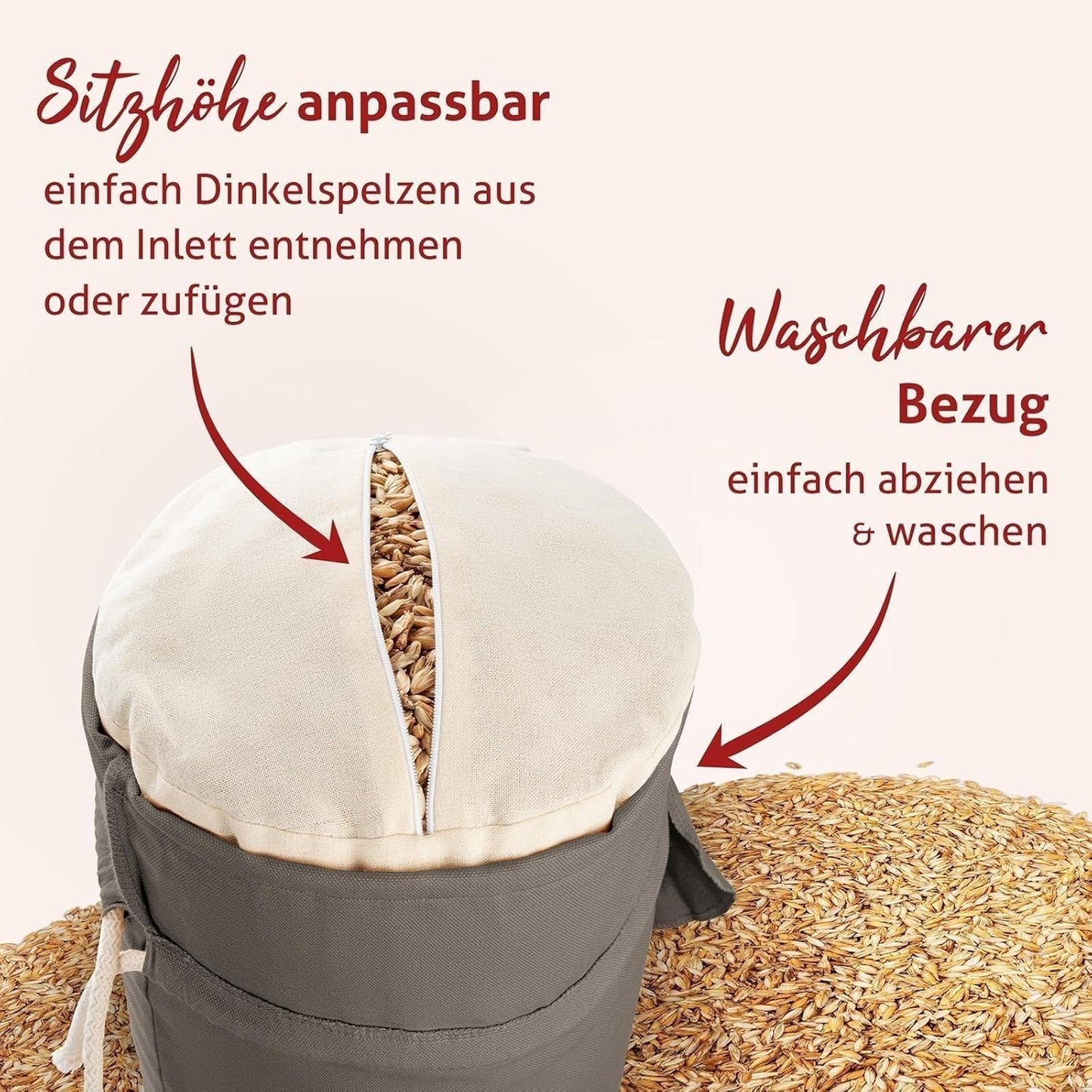 Yoga Bolster, Anthrazit