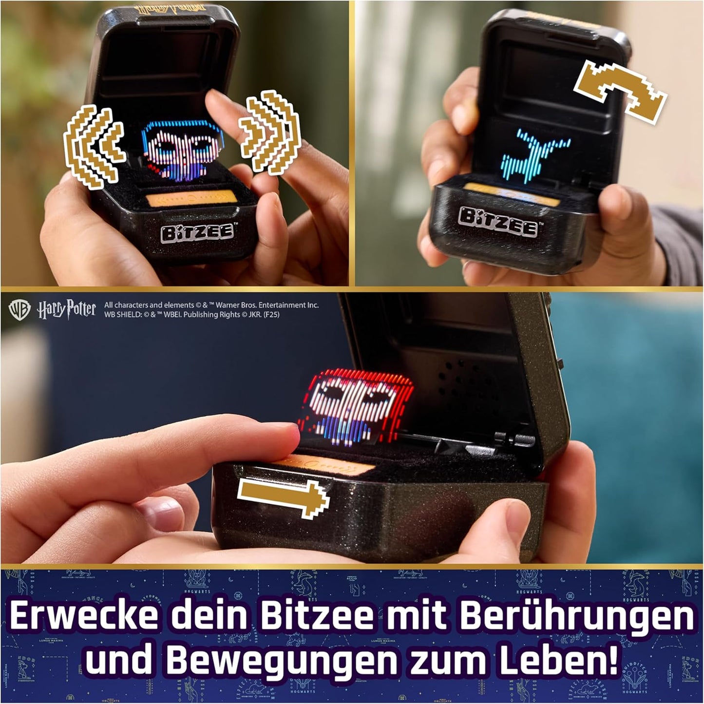 Bitzee Interaktives Harry Potter Spielzeug mit 20 Charakteren, Harry Potter Bitzee