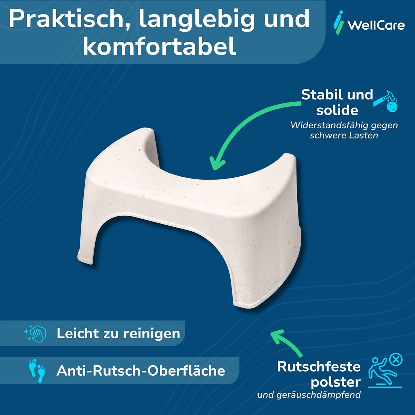 Toilettenhocker, Beige