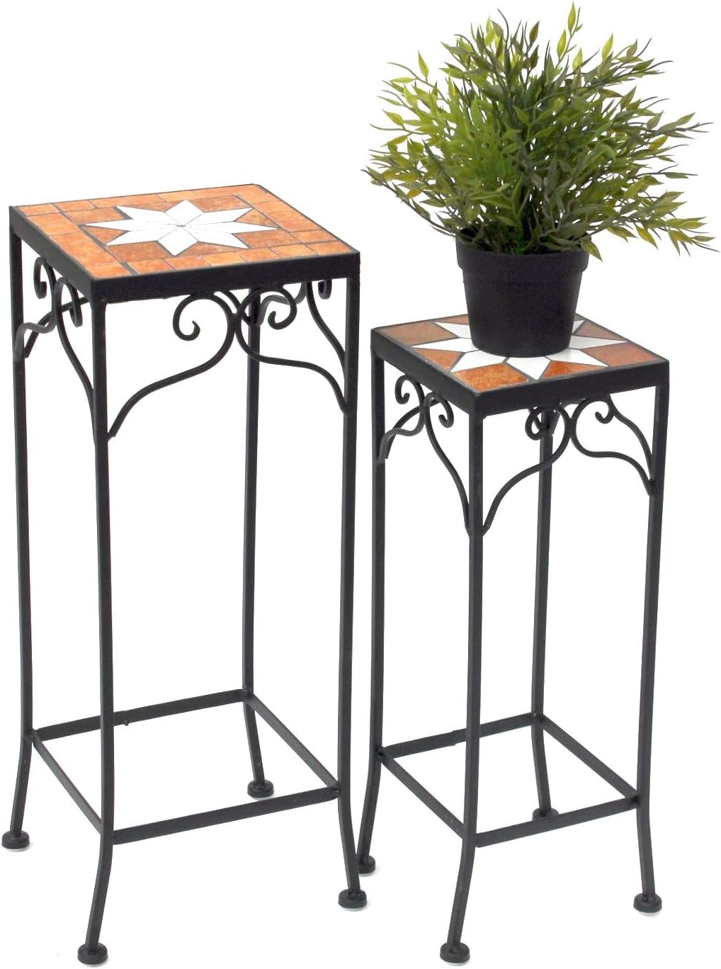 2er-Set Blumenhocker Mosaik 12012