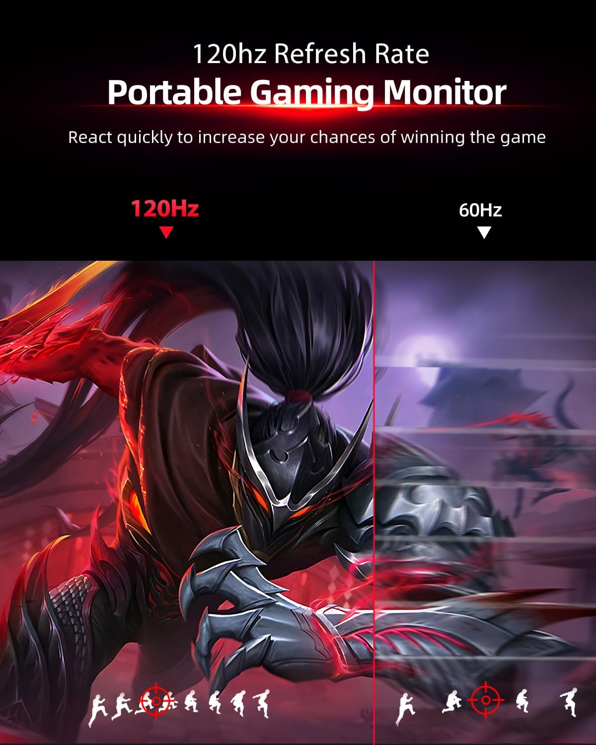 Tragbarer 2K Monitor, 2K 120Hz