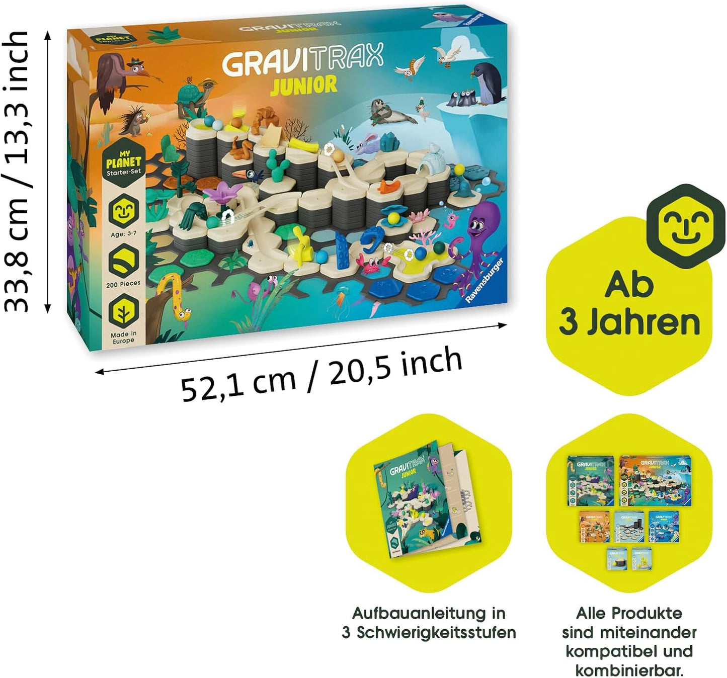 GraviTrax Junior XXL Starter-Set Murmelbahn ab 3 Jahren, Single