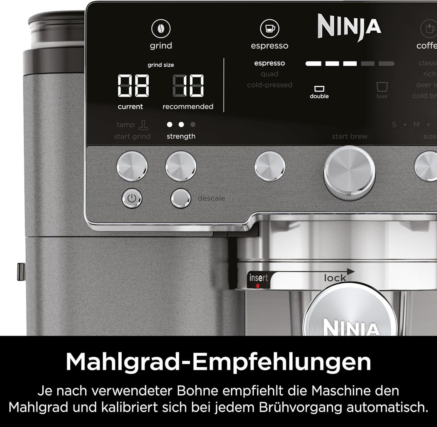 Luxe Premier 3-in-1 Kaffeemaschine ES601EUGM für Espresso & Cold Brew, Premier - Amazon Exklusiv