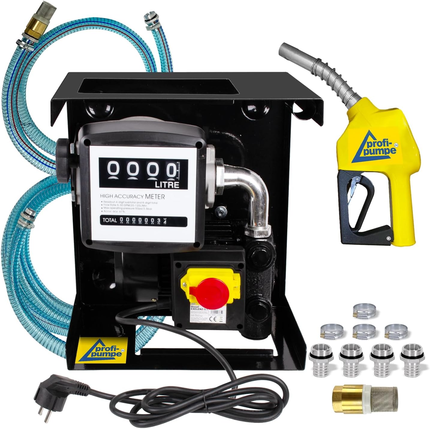 Elektrische Dieselpumpe mit Zapfpistole, Set Exelenz-3.1 - 230v