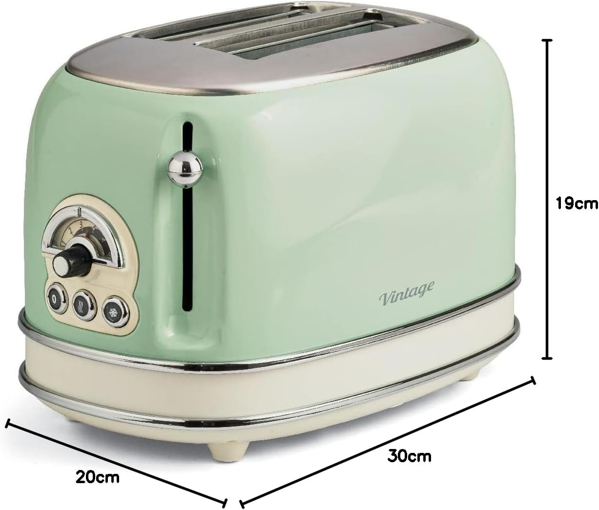 Vintage Langschlitztoaster, Grün