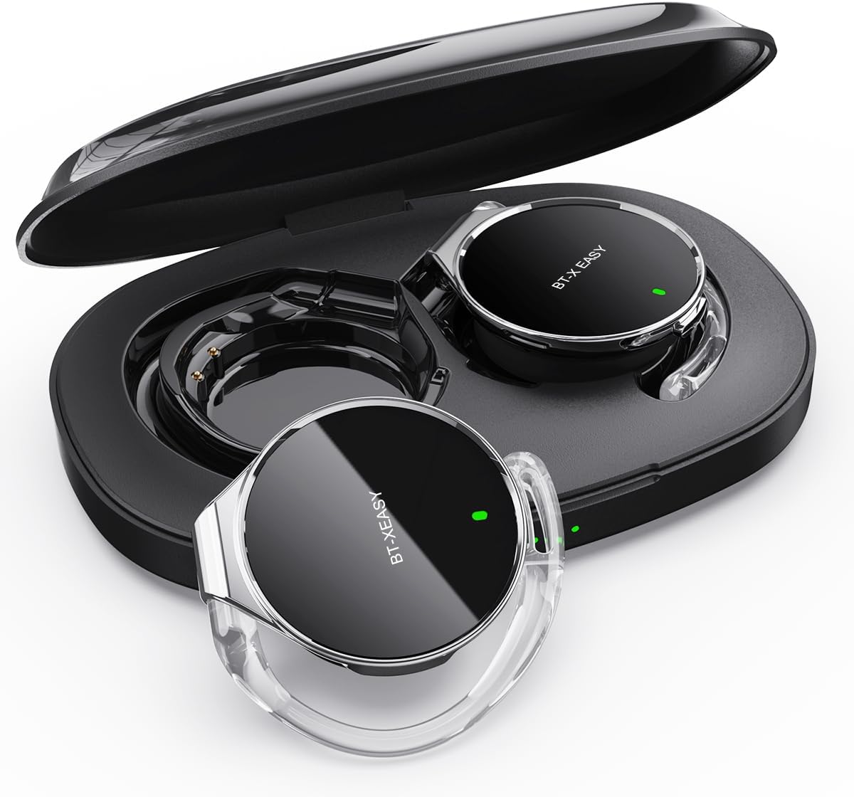 On Ear Kopfhörer Bluetooth mit Geräuschunterdrückung, Schwarz&silber&Black