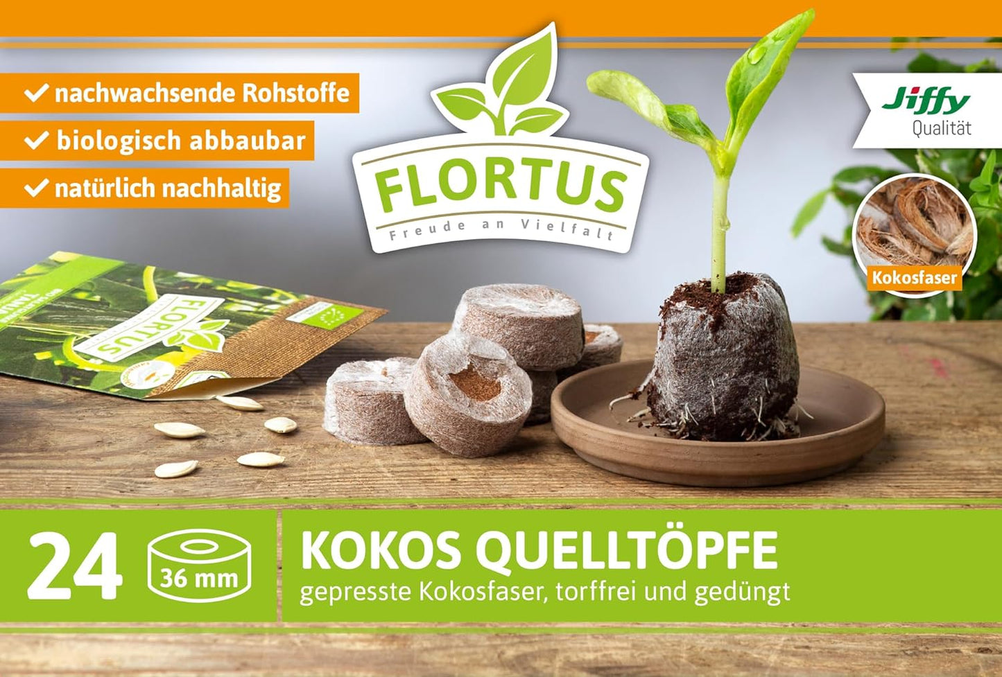 BoQube Zimmergewächshaus-Set mit Quelltöpfen, Set anthrazit