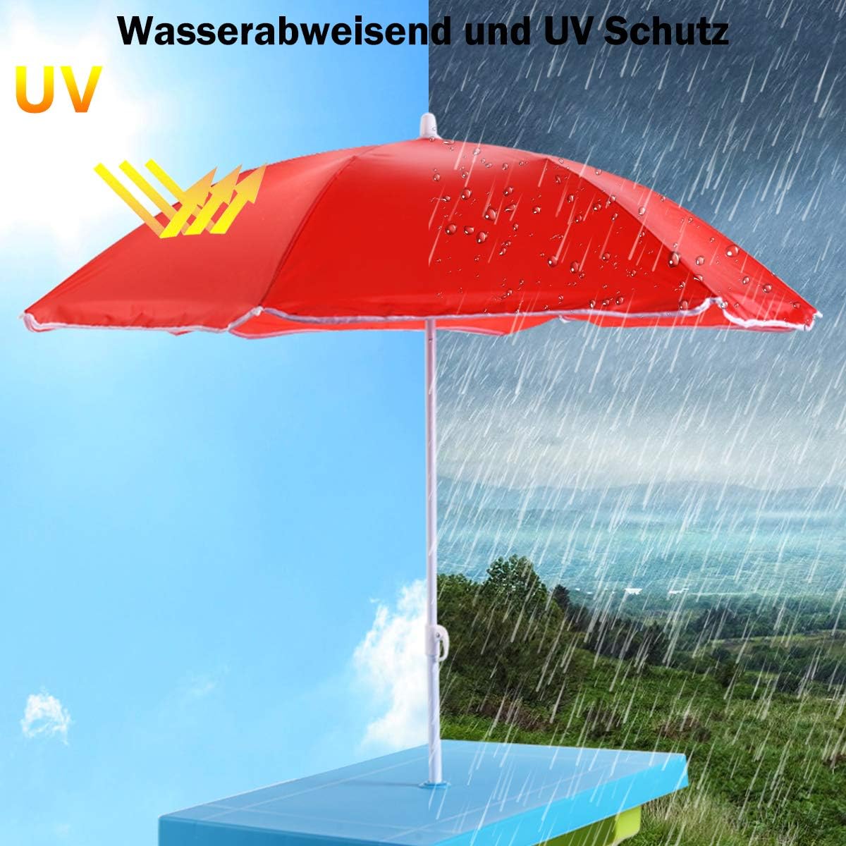 Kindersitzgruppe mit Sonnenschirm (Modell 1), Modell 1