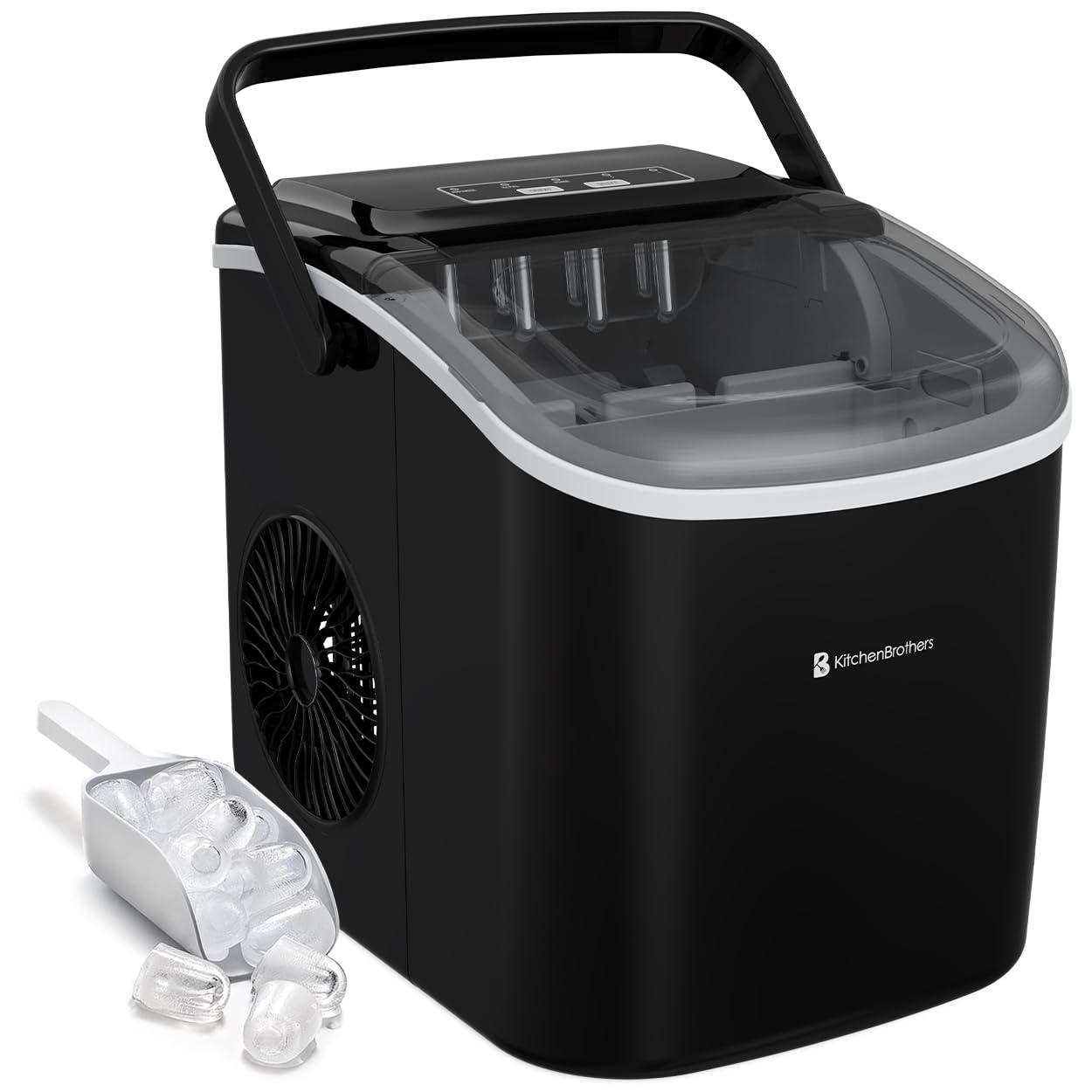 Eiswürfelmaschine, Schwarz