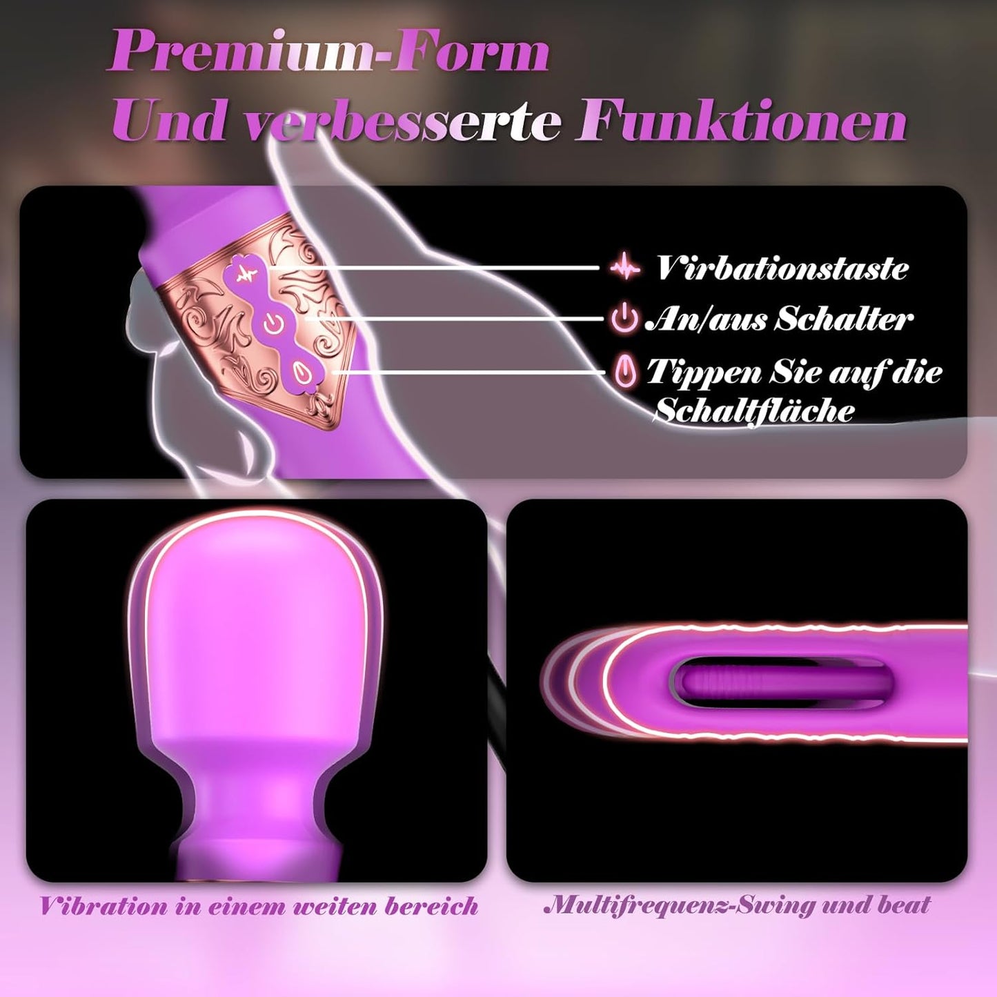 Vibrator Sex Spielzeug, Lila